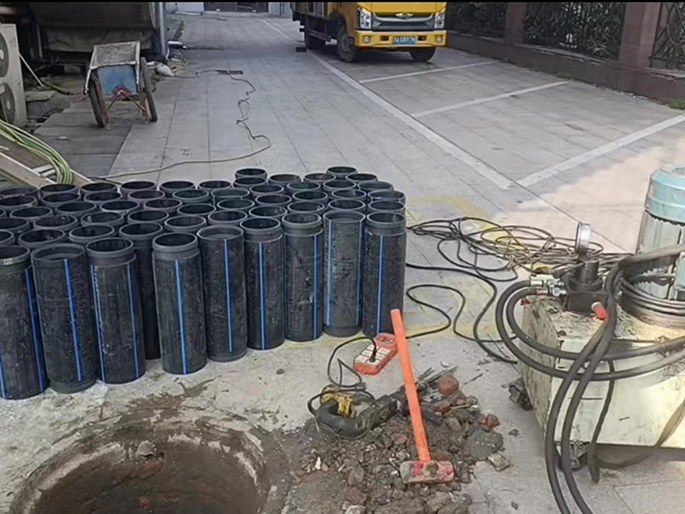桃江PE置换管厂家 DN315置换管 非开挖管短管置换